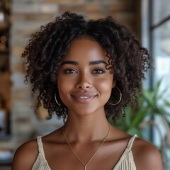 portrait of a beautiful black woman