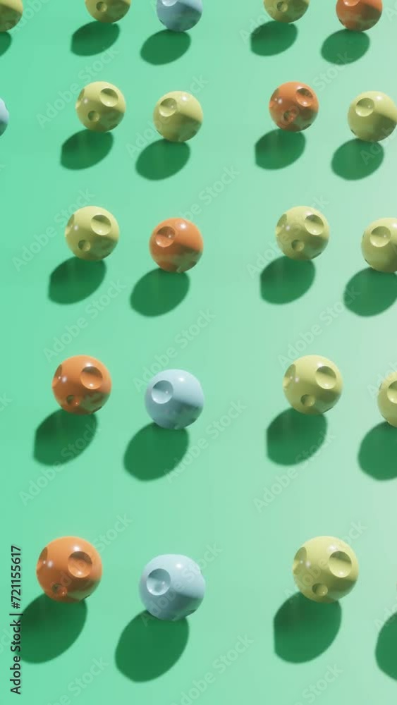 Poster dynamic vertical odyssey: abstract motion graphic with modern 3d animation