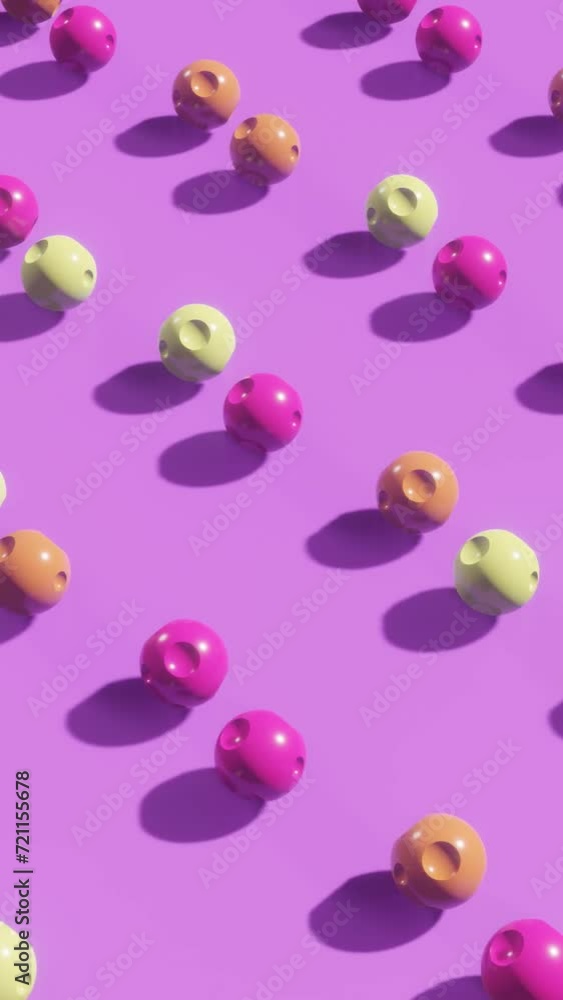 Poster vertical motion symphony: mesmerizing animation in dynamic geometric design