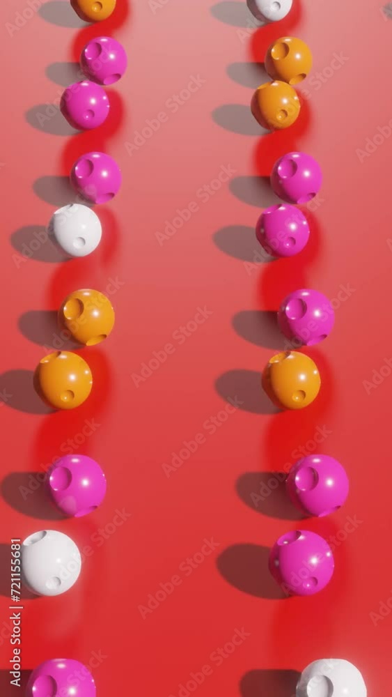 Poster vertical motion fantasy: mesmerizing 3d design with dynamic animation