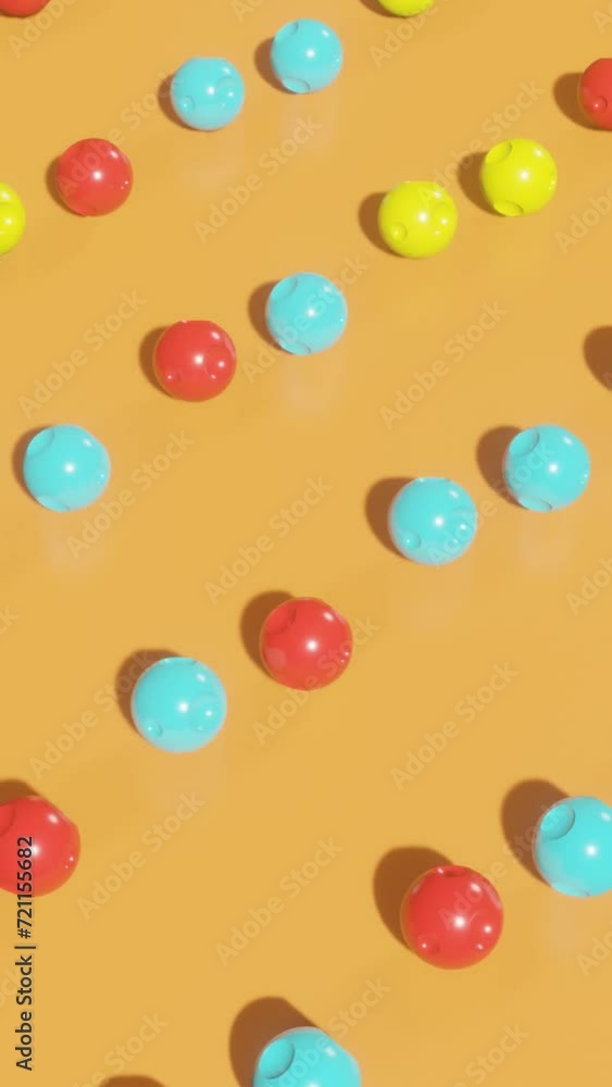 Aufkleber modern rendered symphony: dynamic vertical animation in abstract loop