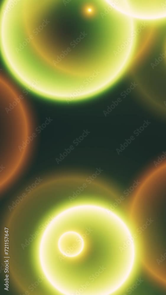 Aufkleber dynamic vertical motion graphic: fusion of modern rendered elements and abstract geometric animation