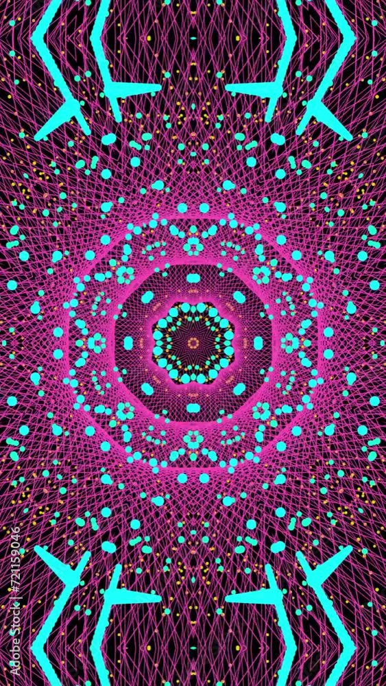 Aufkleber modern vertical dreamscape: mesmerizing motion graphic in abstract animation loop