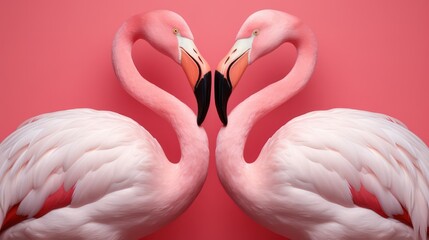 Naklejka premium pink flamingo 