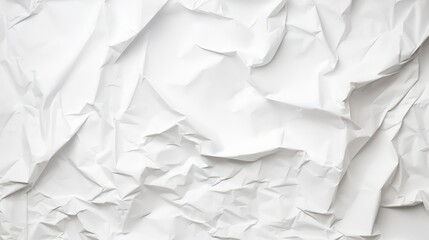 Obraz premium crumpled white paper