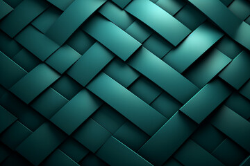 Turquoise abstract geometric background. 