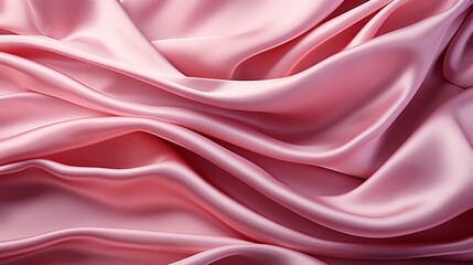 Roseate Rhapsody: A Soft and Smooth Pink Satin Fabric Weave Creates a Luxuriously Inviting Wallpaper Background