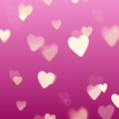 Happy Valentine's day greeting card template, abstract background with hearts pattern