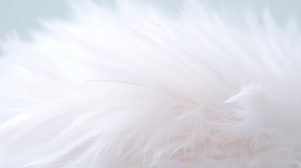 Close-up of delicate white feathers, creating a soft, dreamy texture that evokes a sense of gentleness and purity.