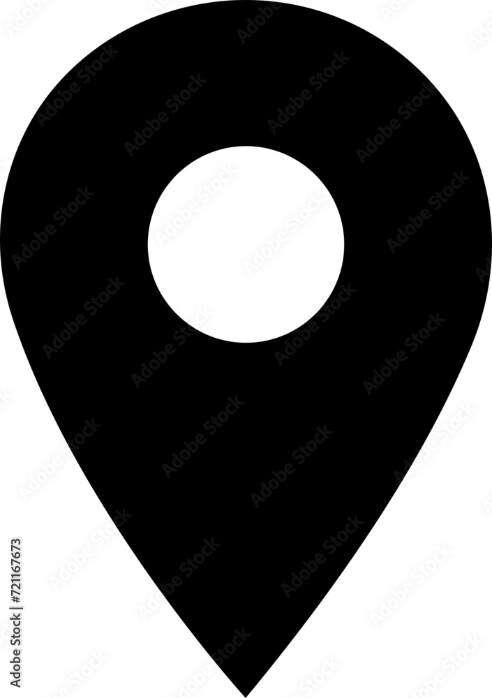 Poster location pin icon. map pin place marker. map marker icon. gps location symbol in trendy fill style i