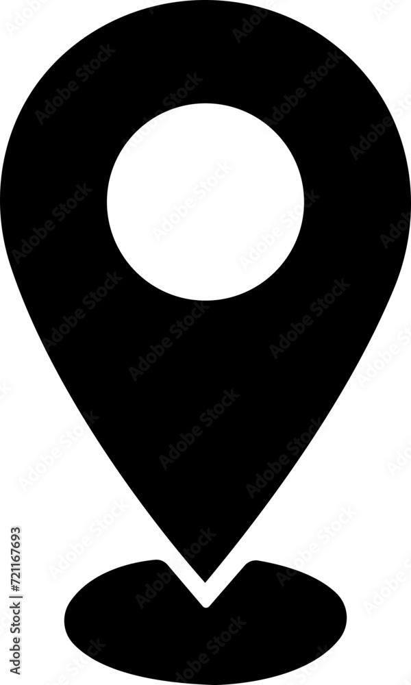 Poster location pin icon. map pin place marker. map marker icon. gps location symbol in trendy fill style i