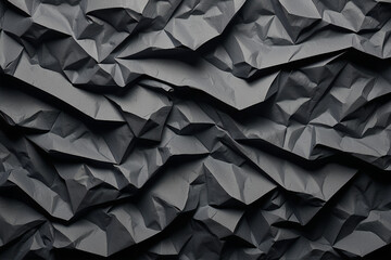 Black Crumpled Craft Paper Seamless Texture, an Enduring Canvas for Creative Endeavors