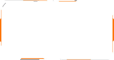 Digital design frame. Gaming menu touching cyber monitoring dashboard panels HUD futuristic user interface frame template. Sci Fi high tech screens. Cyberspace head-up display interface
