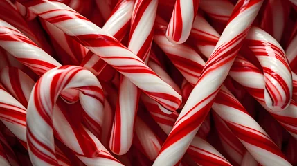 Foto op Canvas christmas candy canes  © Davy