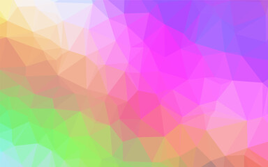 Fototapeta premium Light Multicolor, Rainbow vector low poly layout. A sample with polygonal shapes. Elegant pattern for a brand book.