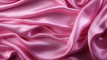 Dreamy Pink Silk: A Soft and Smooth Wallpaper Background, Adorned with the Luxurious Texture of Pink Satin Fabric Weave