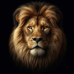 Fototapeta premium lion head portrait