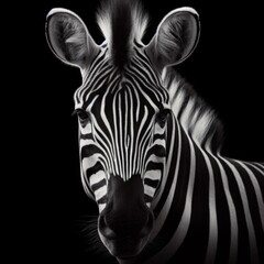zebra in profile