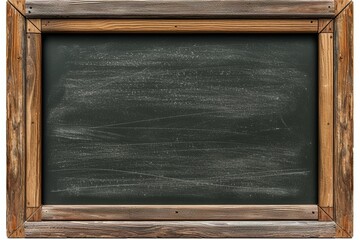 Classic blackboard wooden frame, timeless simplicity for educational settings