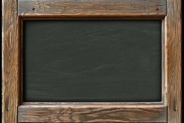 Classic blackboard wooden frame, timeless simplicity for educational settings