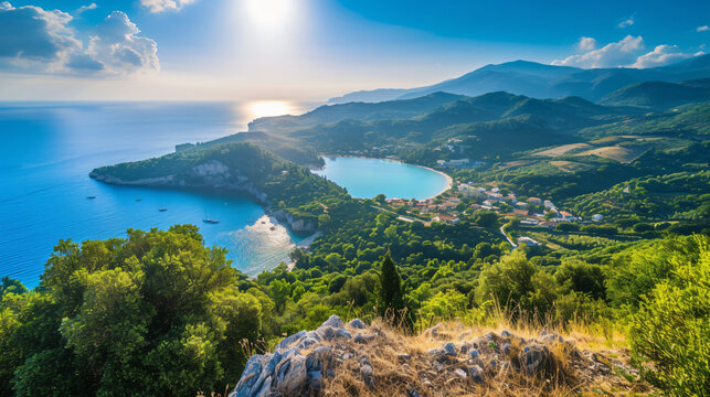 Greece Ionian islands agitos Georgios view