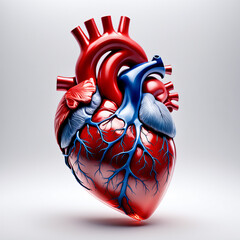 Human heart anatomy illustration with flat and sketch style and heart attack concept and art