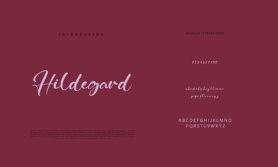 Signature Font Calligraphy Logotype Script Brush Font Type Font lettering handwritten
