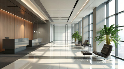 Interior of a modern corporate office
