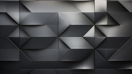 metal surface creating a geometric pattern