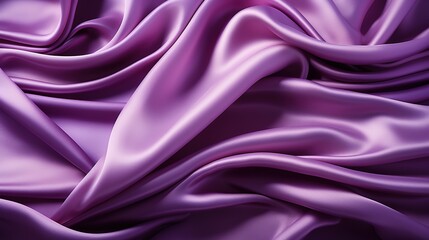 Obraz premium Opulent Orchid: Purple Satin Fabric Weave Transforms into a Soft and Smooth Wallpaper, Radiating Understated Elegance