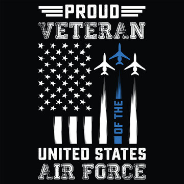 Proud veteran Of the inited states Air Force t-shirt design,Proud Air Force  svg,Cricut & Silhouette cut files,American Flag, Distressed US Flag