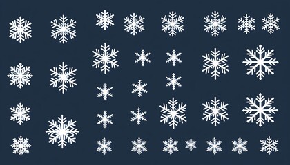 Snowflakes Template: Perfect for Winter-Themed Projects