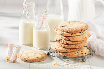 Sweet and tasty vanilla cookies as a sweet popular snack.