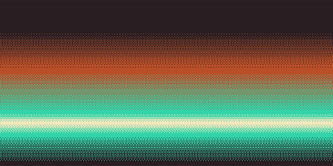 Pixel art vibrant colors gradient on dark. Dithering vector background.