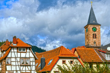 Historische Altstadt Eberbach im Rhein-Neckar-Kreis (Baden-Württemberg)