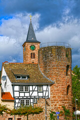 Historische Altstadt Eberbach im Rhein-Neckar-Kreis (Baden-Württemberg)