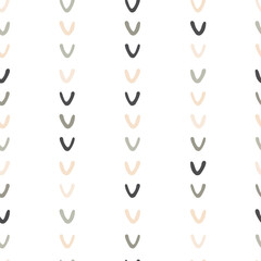 Scandinavian boho color arc, seamless pattern scrapbook paper design, nursery vector icon doodle