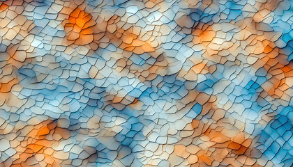 Abstract Cracked Texture with Warm and Cool Tones