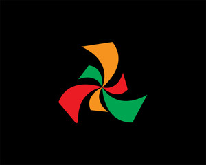 6 air cooler fan blade spinning icon vector illustration svg.