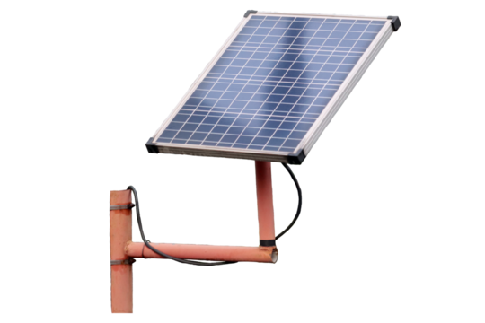 close up of solar panels to convert sunlight into electrical energy isolated transparent background png