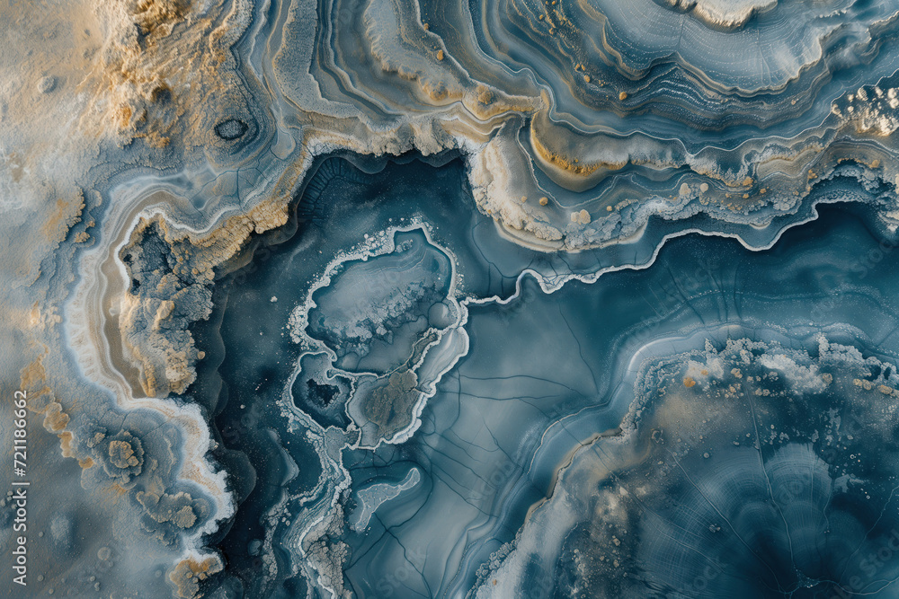 Poster incredible surface of a distant unknown exotic planet. background image. created with generative ai 