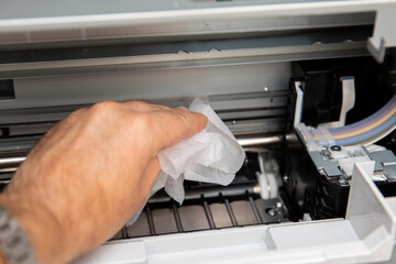 Repair and adjustment of the printer. Repair of computer equipment.