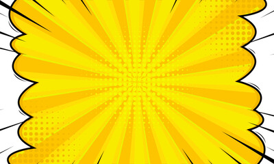 yellow comic background vector illustration