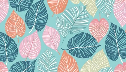 Abstract Leaves Pattern: A Fresh Look for Your Textile