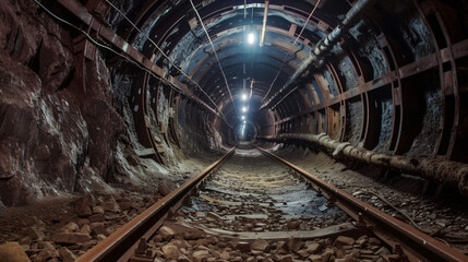 Fototapeta na wymiar Underground tunnel
