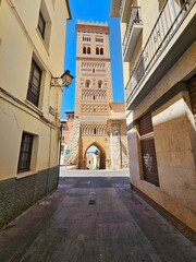 Mudejar tower of San Martin in Teruel, world heritage site