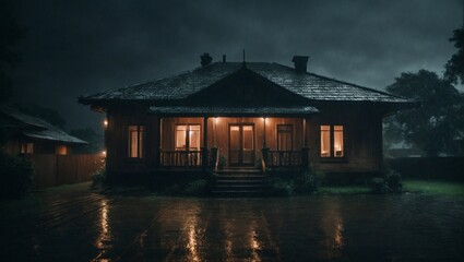 Fototapeta premium house in the water