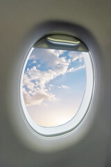 Oval airplane window