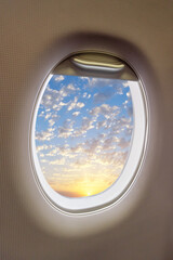Oval airplane window