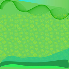 Green background is simple and elegant and gives a sense of calmness 